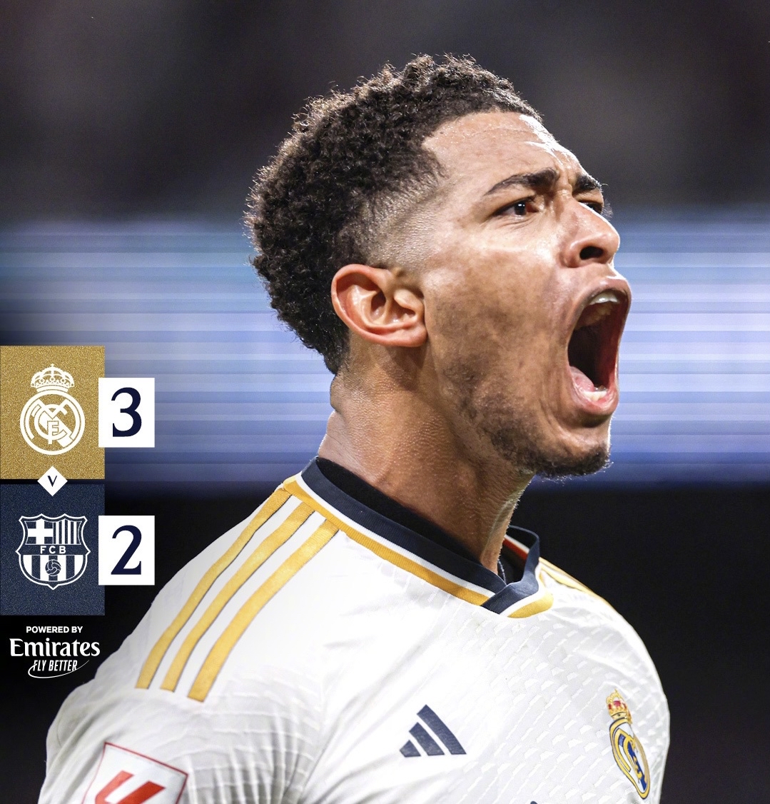 皇家马德里西甲击败巴塞罗那，贝林厄姆建功(皇家马德里对战巴塞罗那的视频)